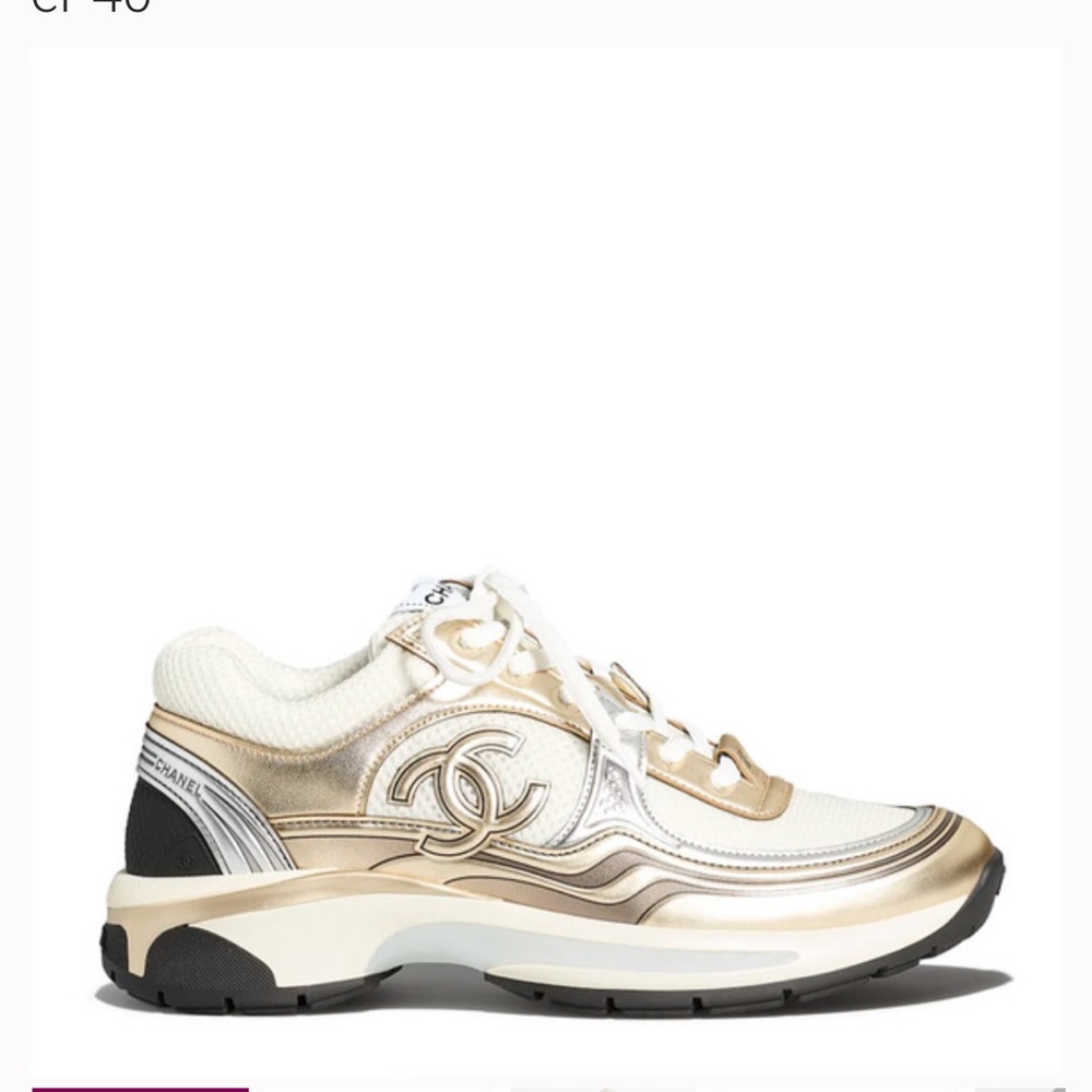 Authentic Chanel CC logo Trainers Hard to find color combination! Just reduced 🔥